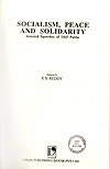Socialism, peace and solidarity. Selected speeches.
